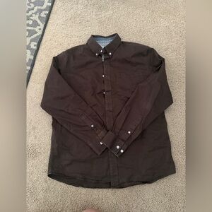Men’s Cody James Western Shirt - Brown size large
